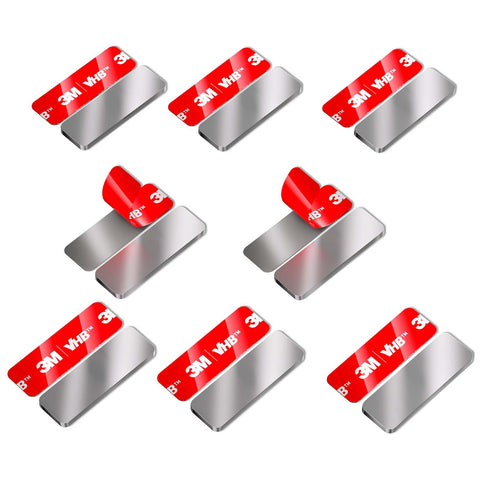 PHIXBEAR 8-pack magnetic cabinet catch close-up shows slim stainless profile for seamless mounting