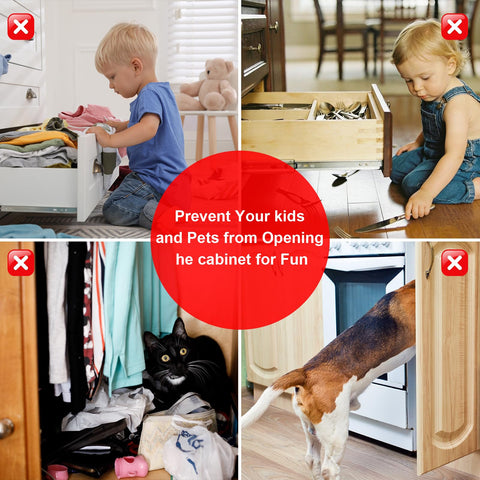 PHIXBEAR 8-pack ideal for kitchen, bathroom, RV cabinets and more.