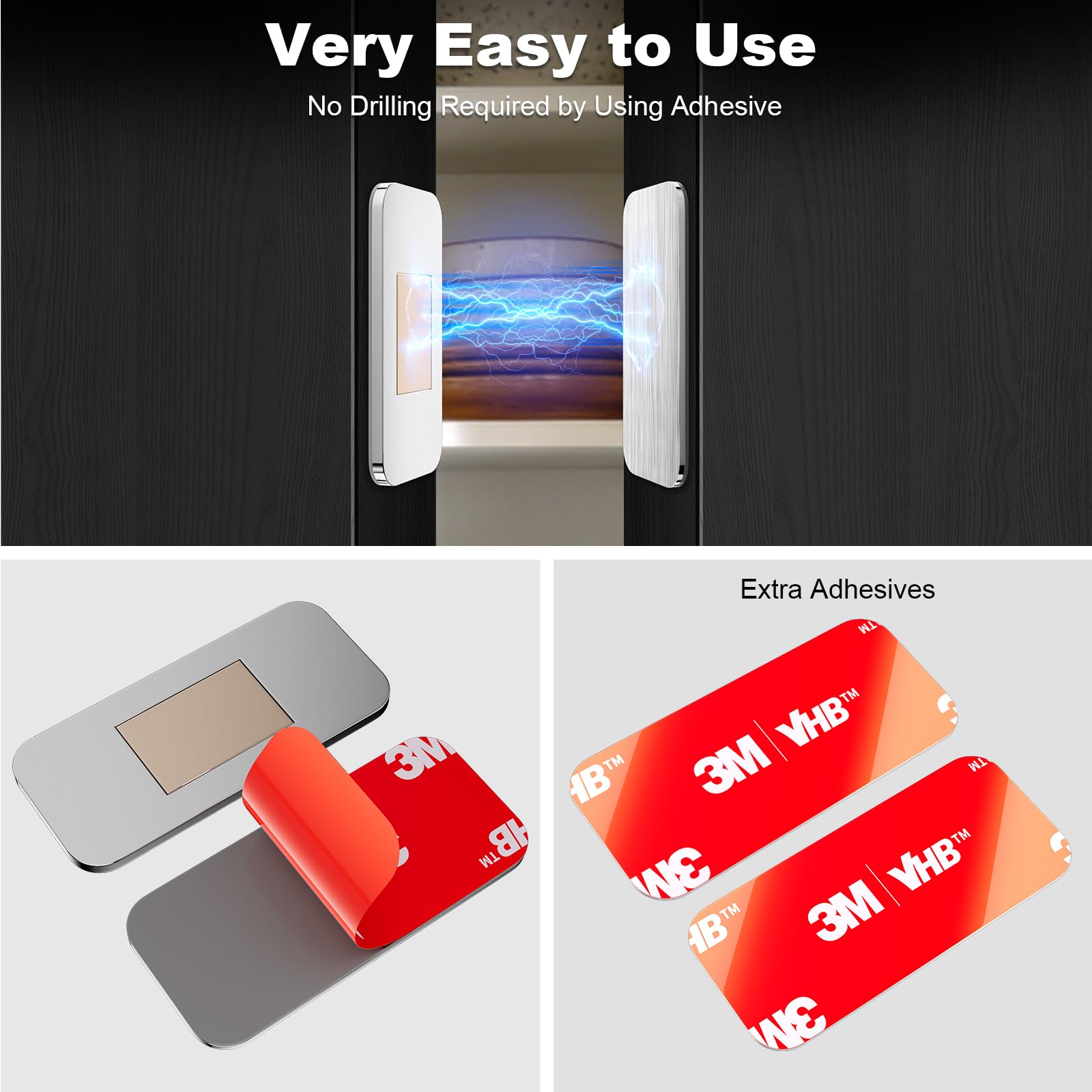 PHIXBEAR stainless steel magnet offers rustproof, durable hold in humid bathrooms.
