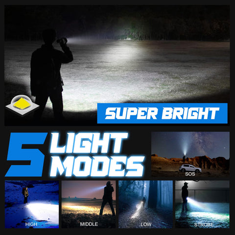 PHIXTON high-capacity battery inside delivers long-lasting brightness through many recharge cycles
