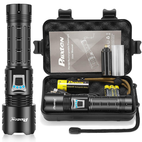 PHIXTON PA160 front view shows rugged design and high-lumen performance for outdoor use