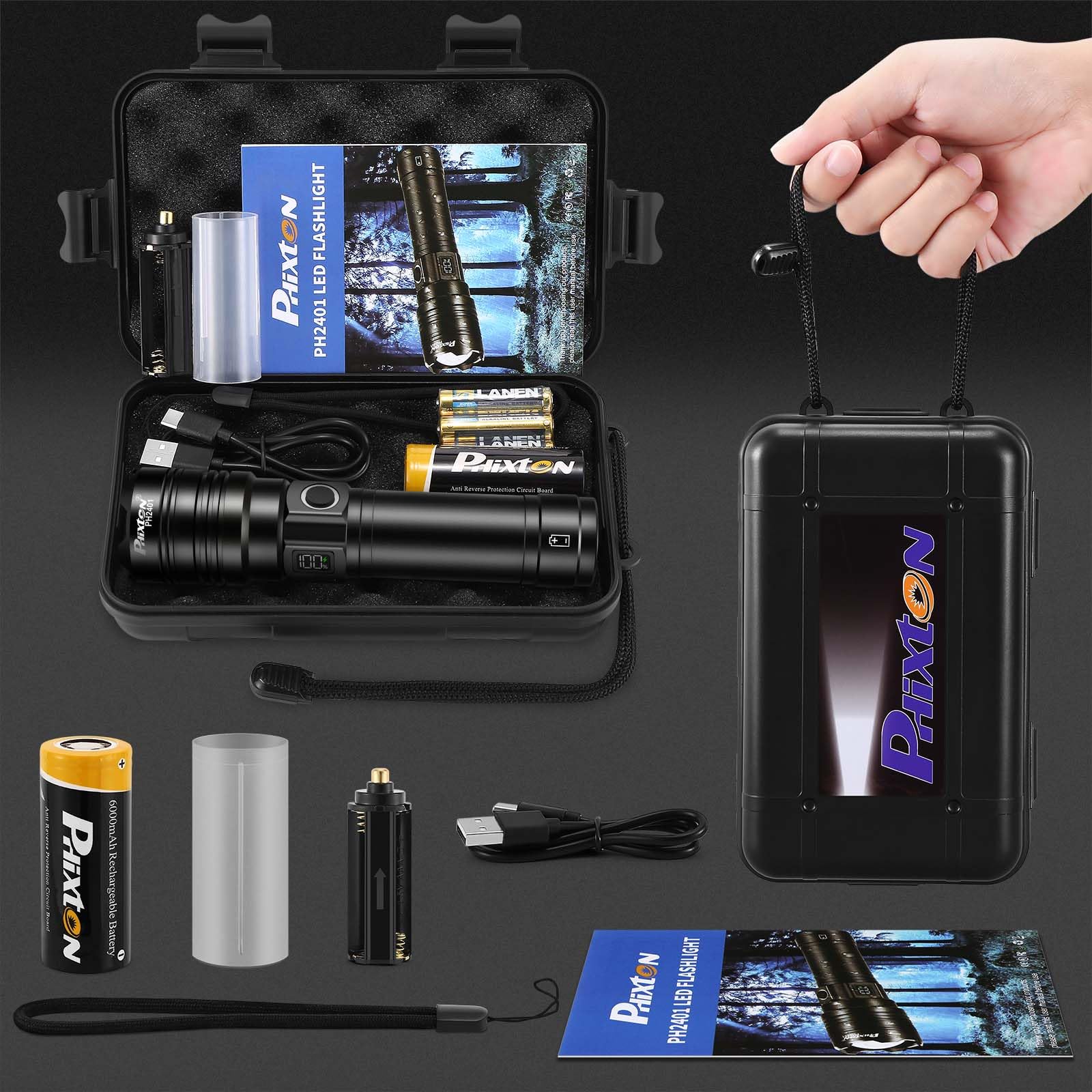 PHIXTON PH2401 durable aluminum body withstands rugged outdoor use