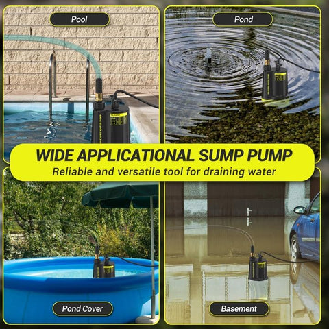 PHLEX PRO portable pump design suited for ponds, basements, and gardens