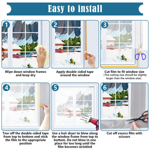Phoncoo clear window film preserving outside light while insulating.