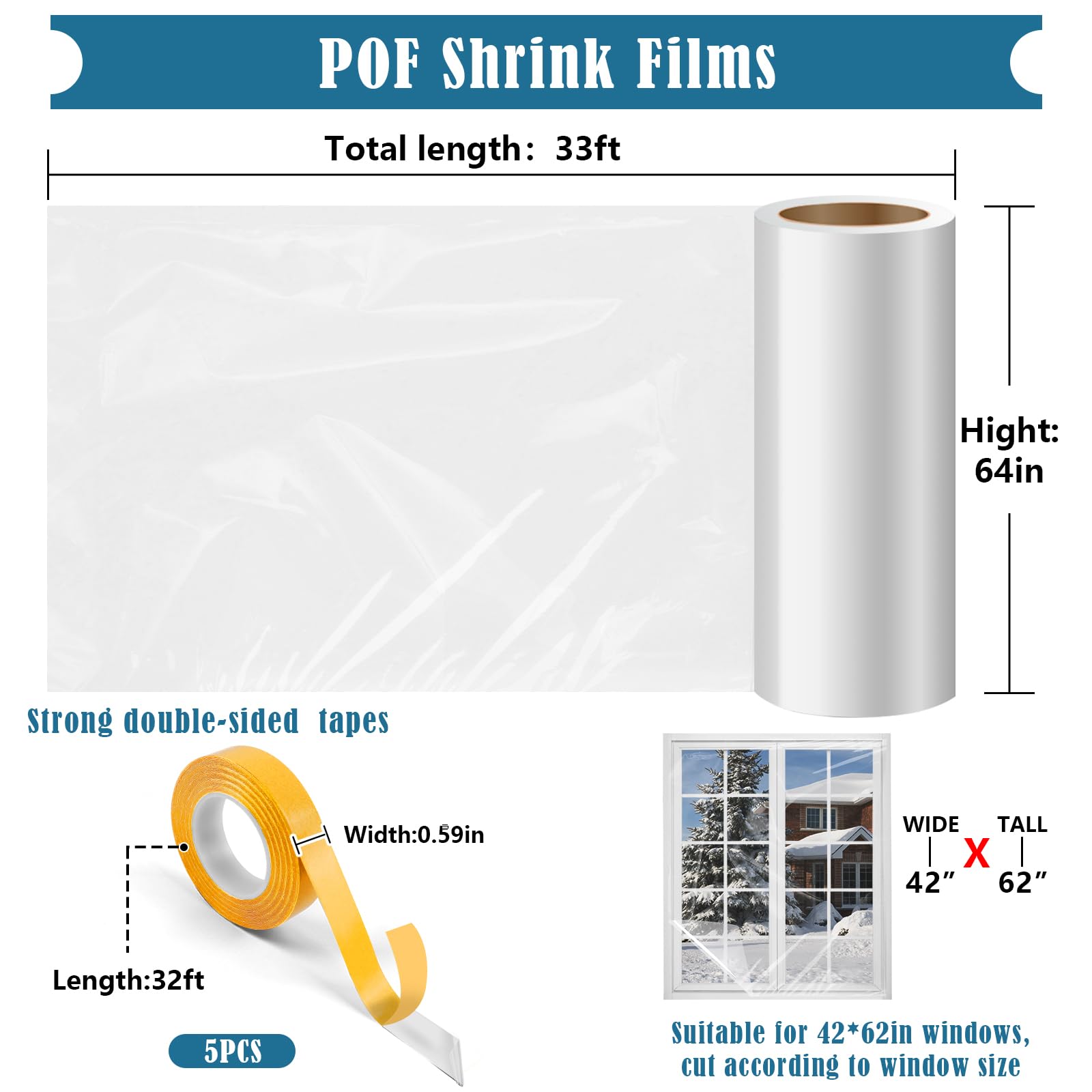 Phoncoo double-sided tape rolls showing strong adhesion and clean removal.