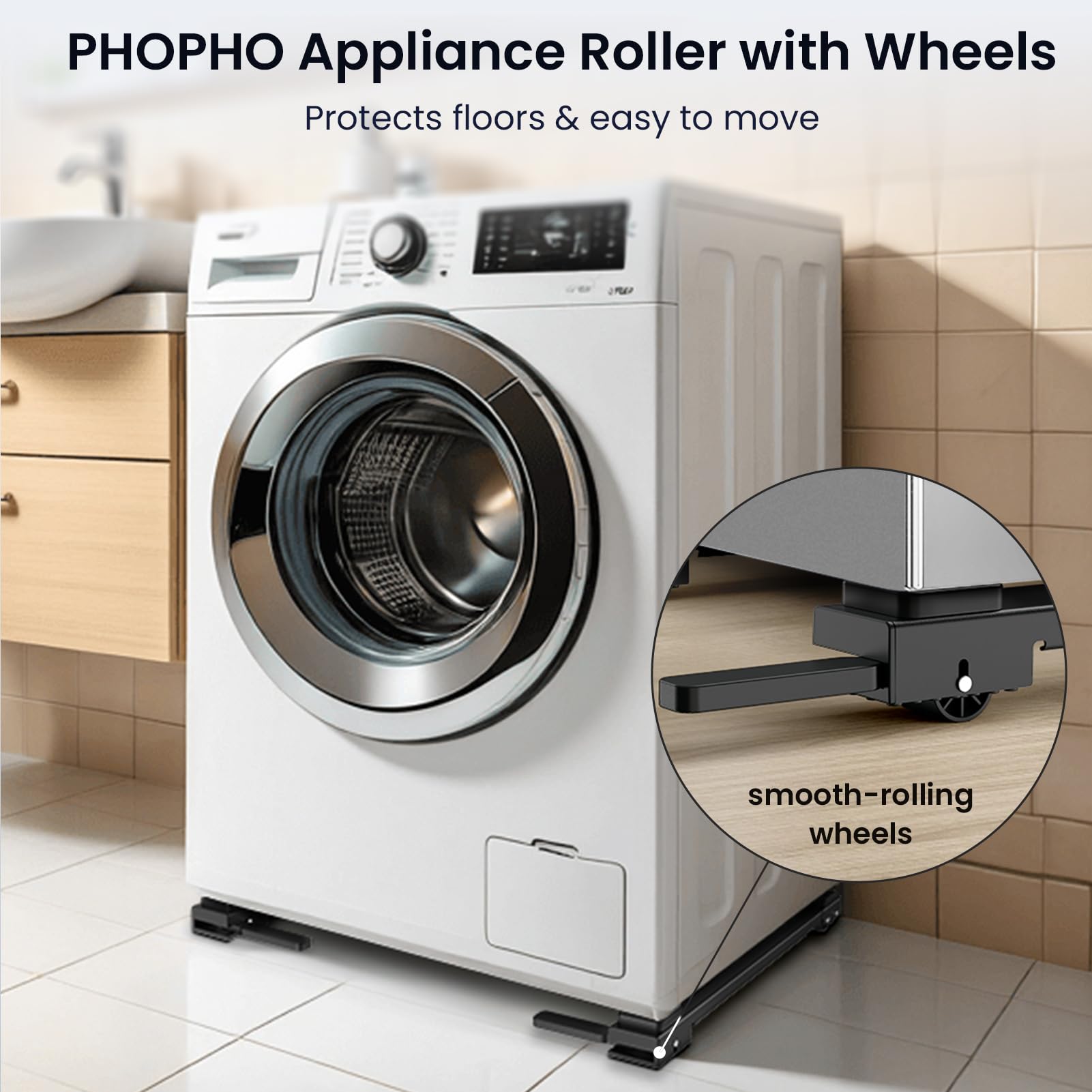 PHOPHO appliance slider raises clearance for easier access.