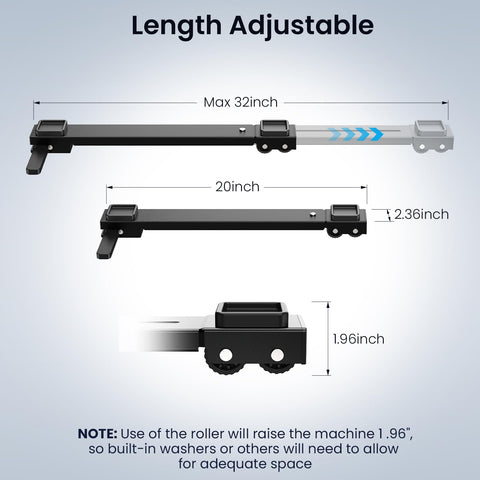 PHOPHO lockable wheels ensure secure positioning during cleaning.