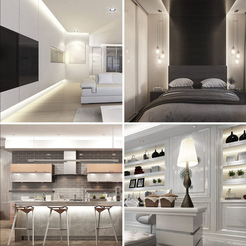 phopollo flexible LED strip ideal for bedroom, kitchen, and mirror lighting