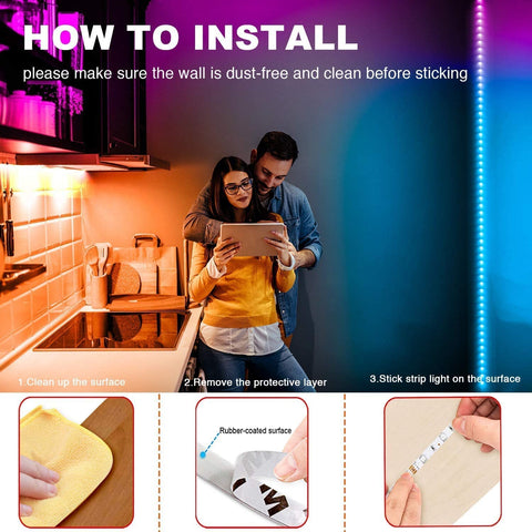 Phopollo 200ft strip covers large spaces like bedrooms and living rooms.