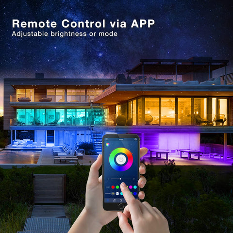 Phopollo LED strip app control lets you adjust colors and modes from your phone.