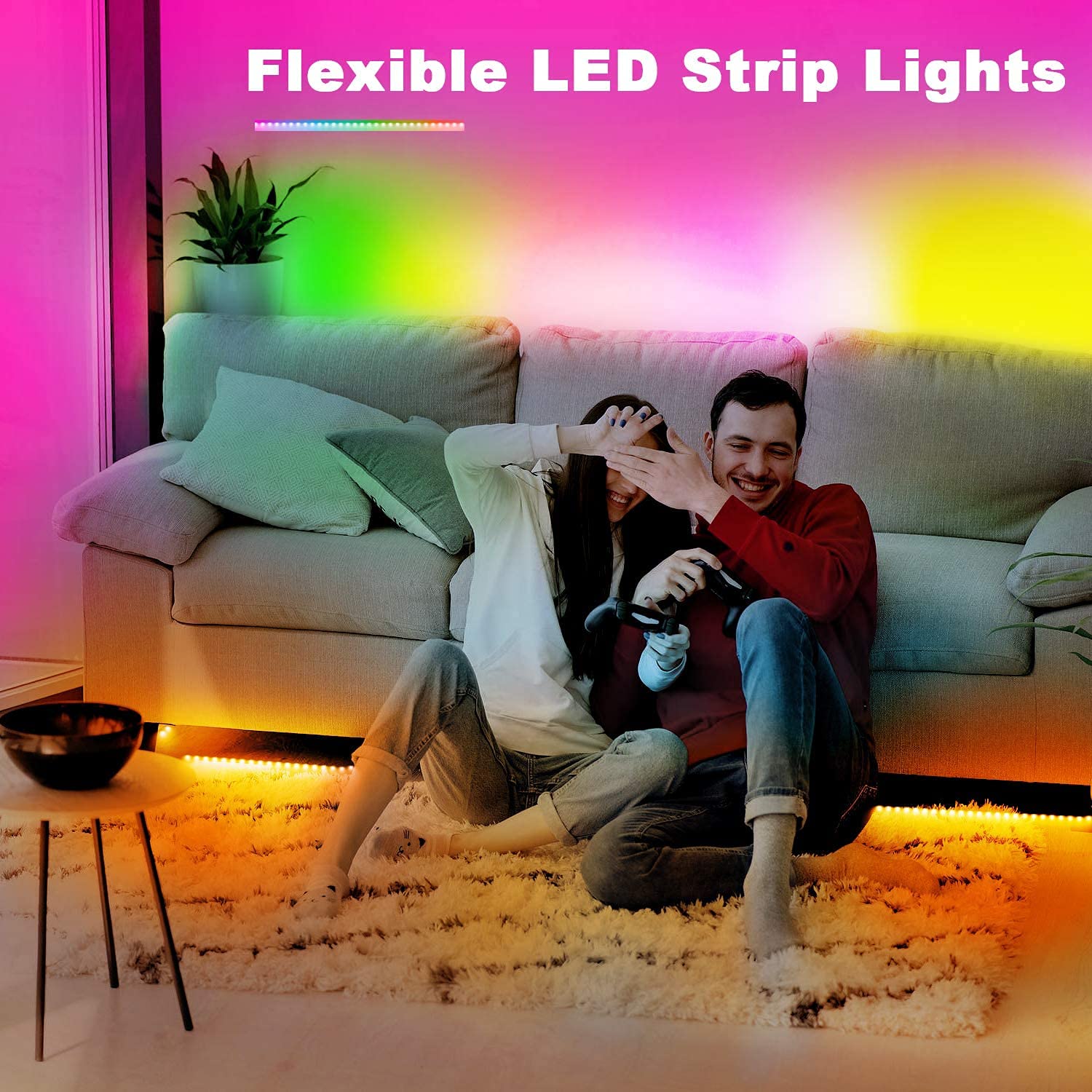 phopollo LED strip enables DIY color customization via remote