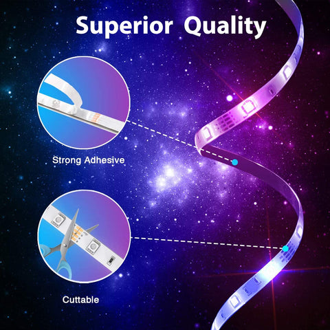 phopollo LED strip operates at 12v for safe, low-risk lighting