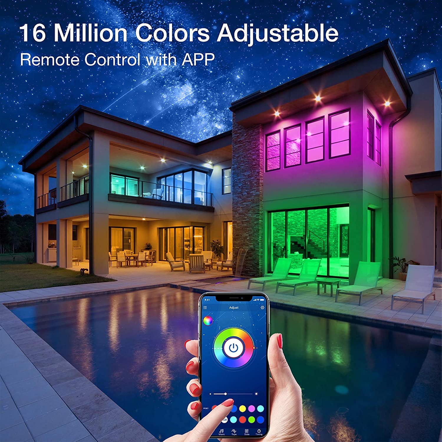 Phopollo 100ft LED roll for flexible curved surface installation