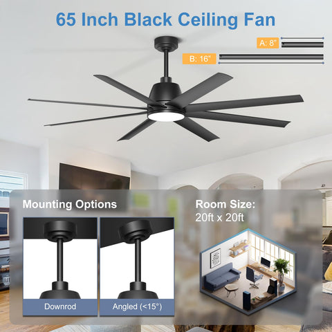 Phylluz 6-speed fan with 1/4/8 hour timer