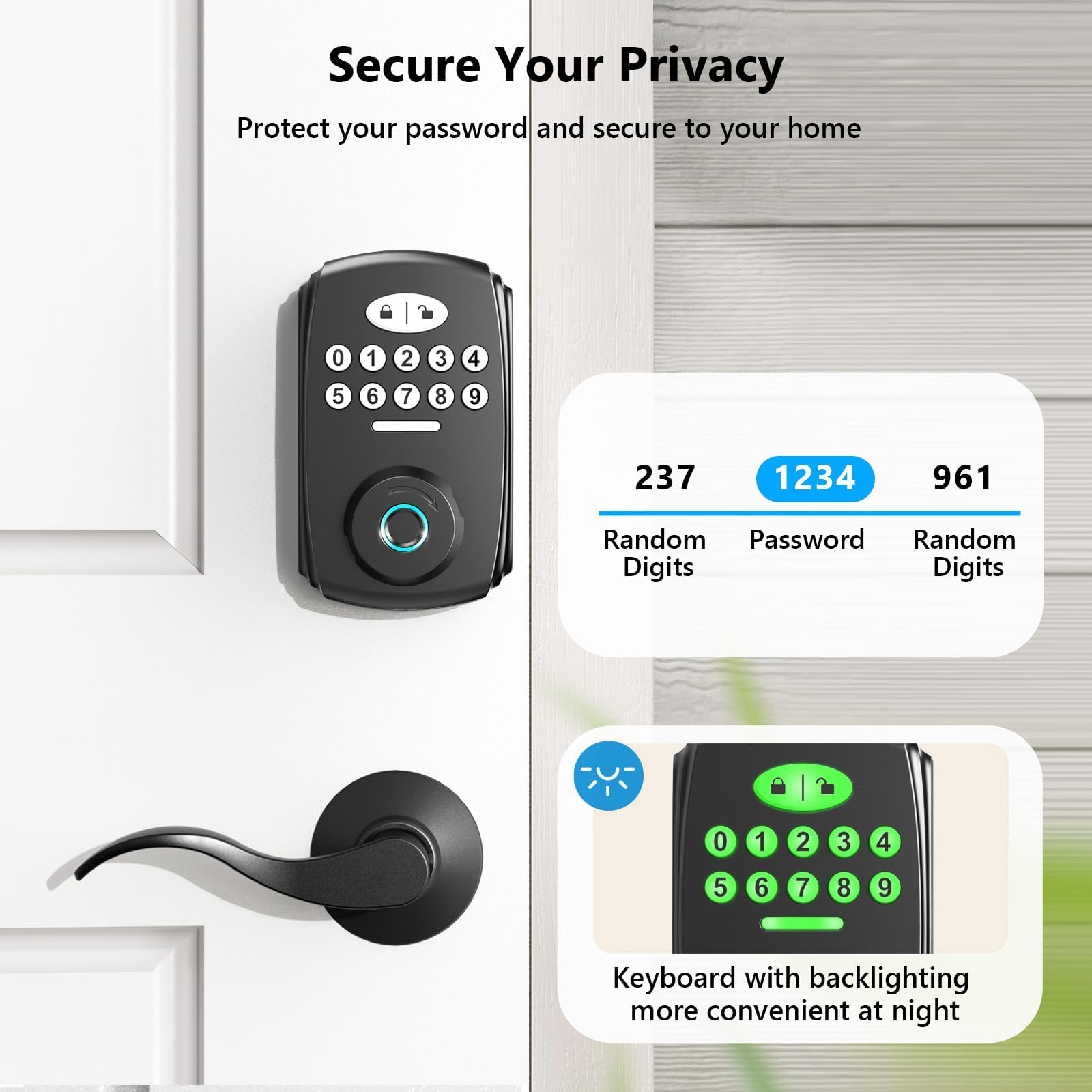 PHYSEN Fingerprint Lock backup keys provide emergency entry option.