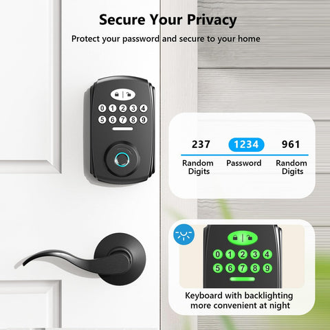 PHYSEN Fingerprint Lock backup keys provide emergency entry option.