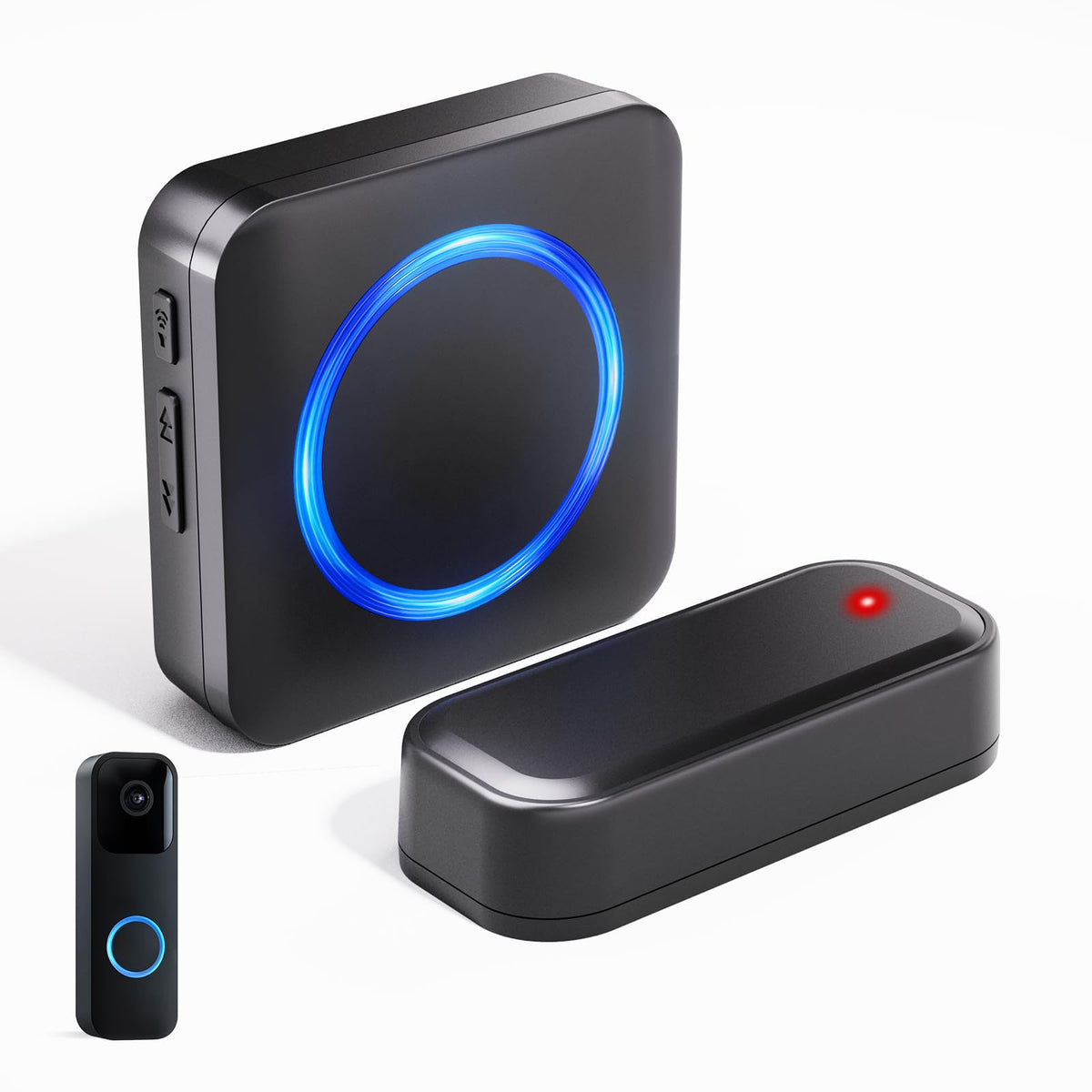 PHYSEN Blink wireless doorbell receiver with extended range and RGB lighting.