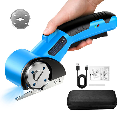 PHYSEN cordless electric scissors enable high-speed cutting for cardboard and fabric