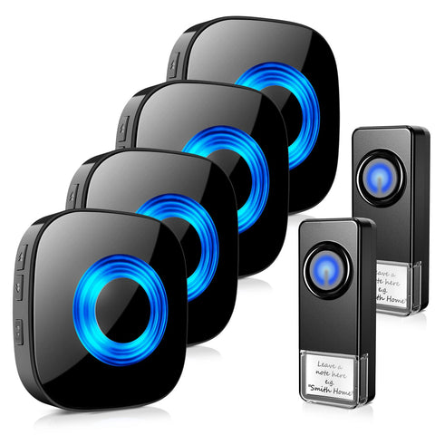 PHYSEN doorbell transmitter for wall mounting and reliable notifications