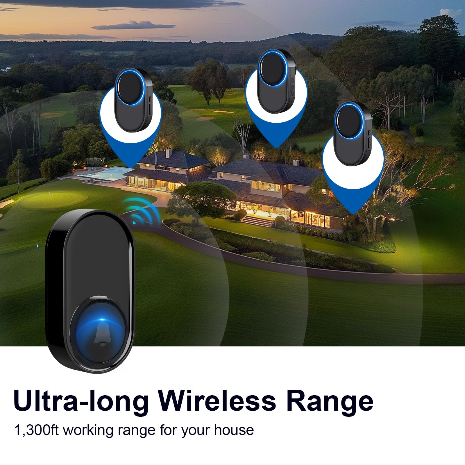 PHYSEN 1300 ft range is demonstrated for wide-area coverage in real settings.