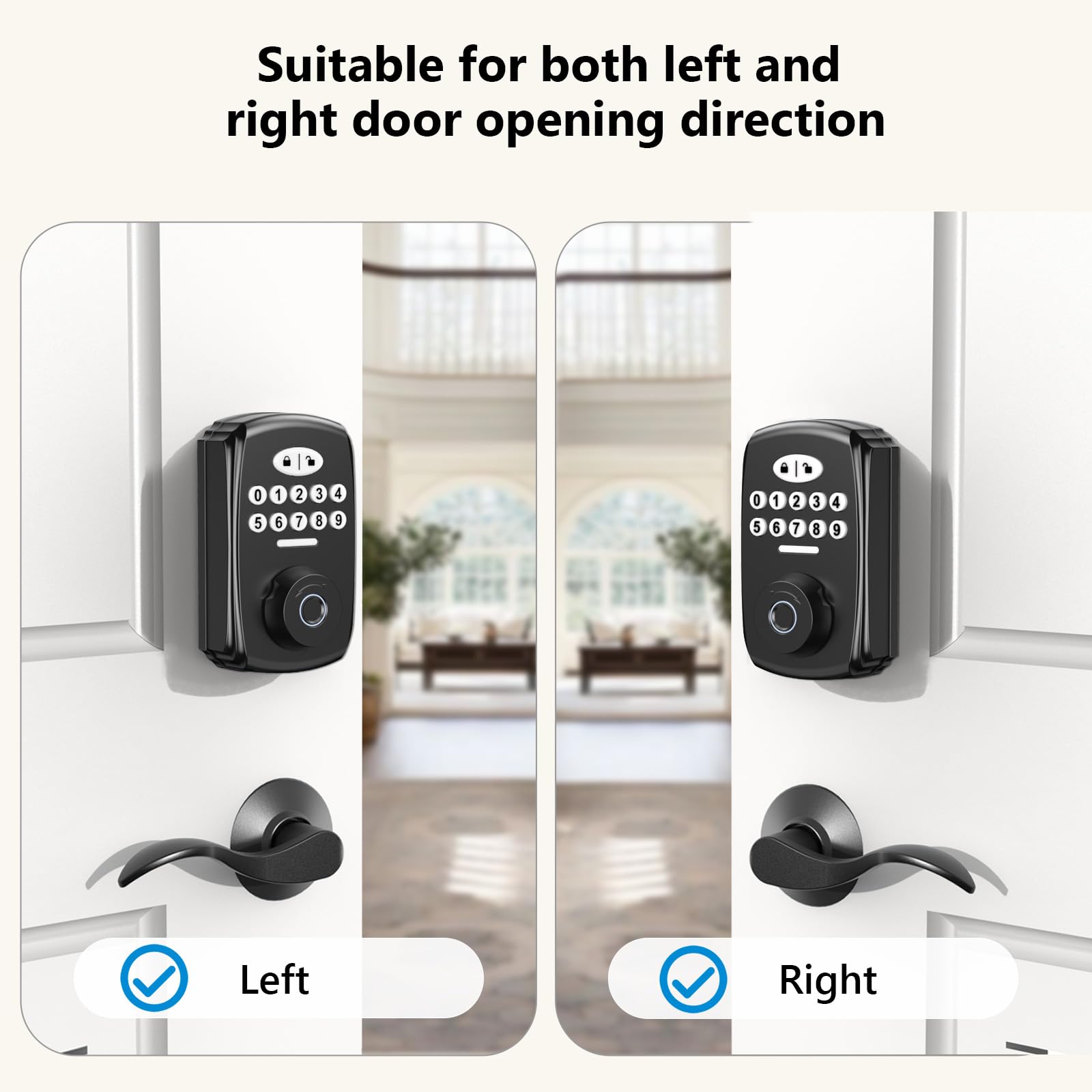 PHYSEN Fingerprint Lock one-touch lock feature for quick secure closing.