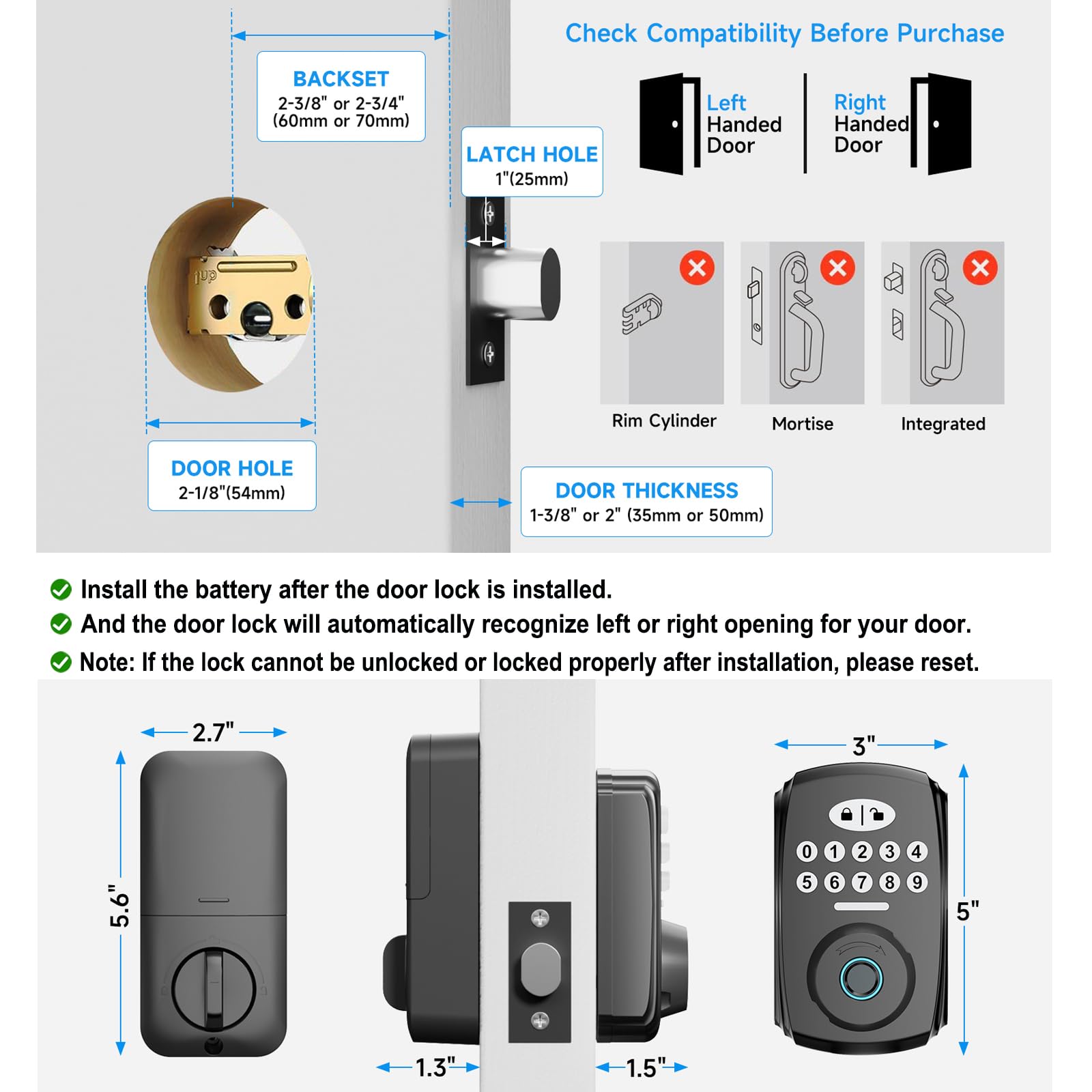PHYSEN Fingerprint Lock weatherproof body demonstrates outdoor-ready durability.