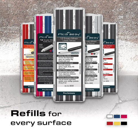 Pica Big Dry Marker for Construction refill options extend project longevity