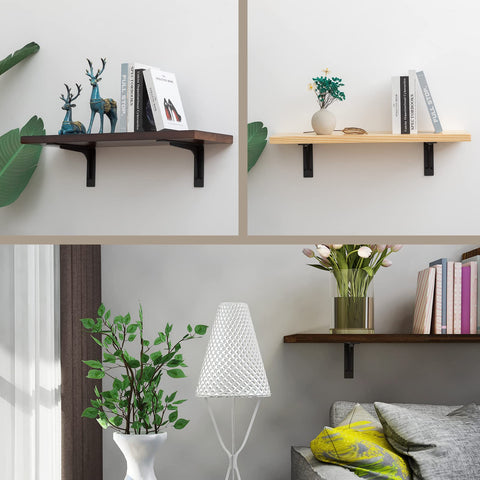 PICESA corner brace detail reinforces wall-mounted shelves.