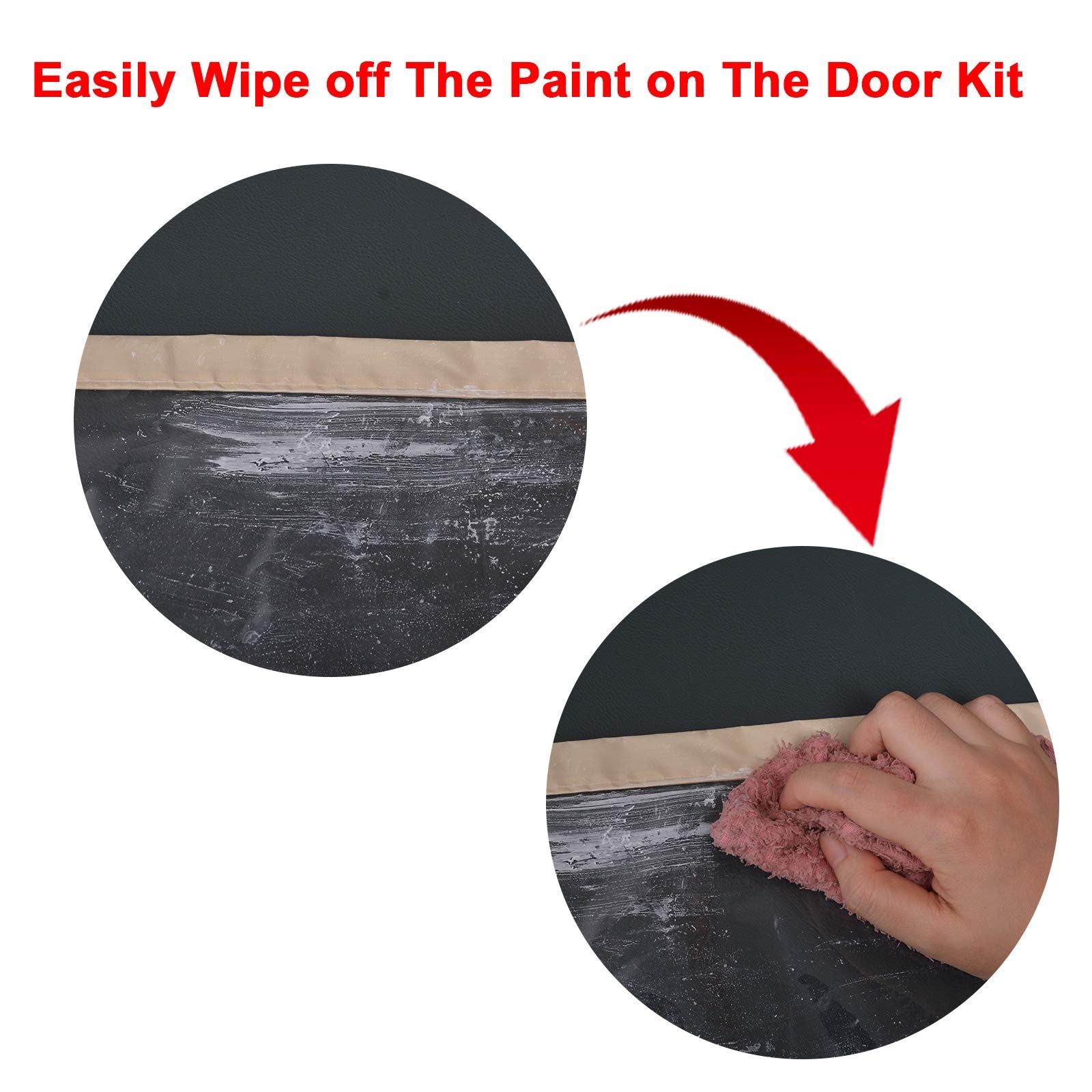 PICK FOR LIFE dust barrier kit fits standard commercial door openings up to 5 feet wide