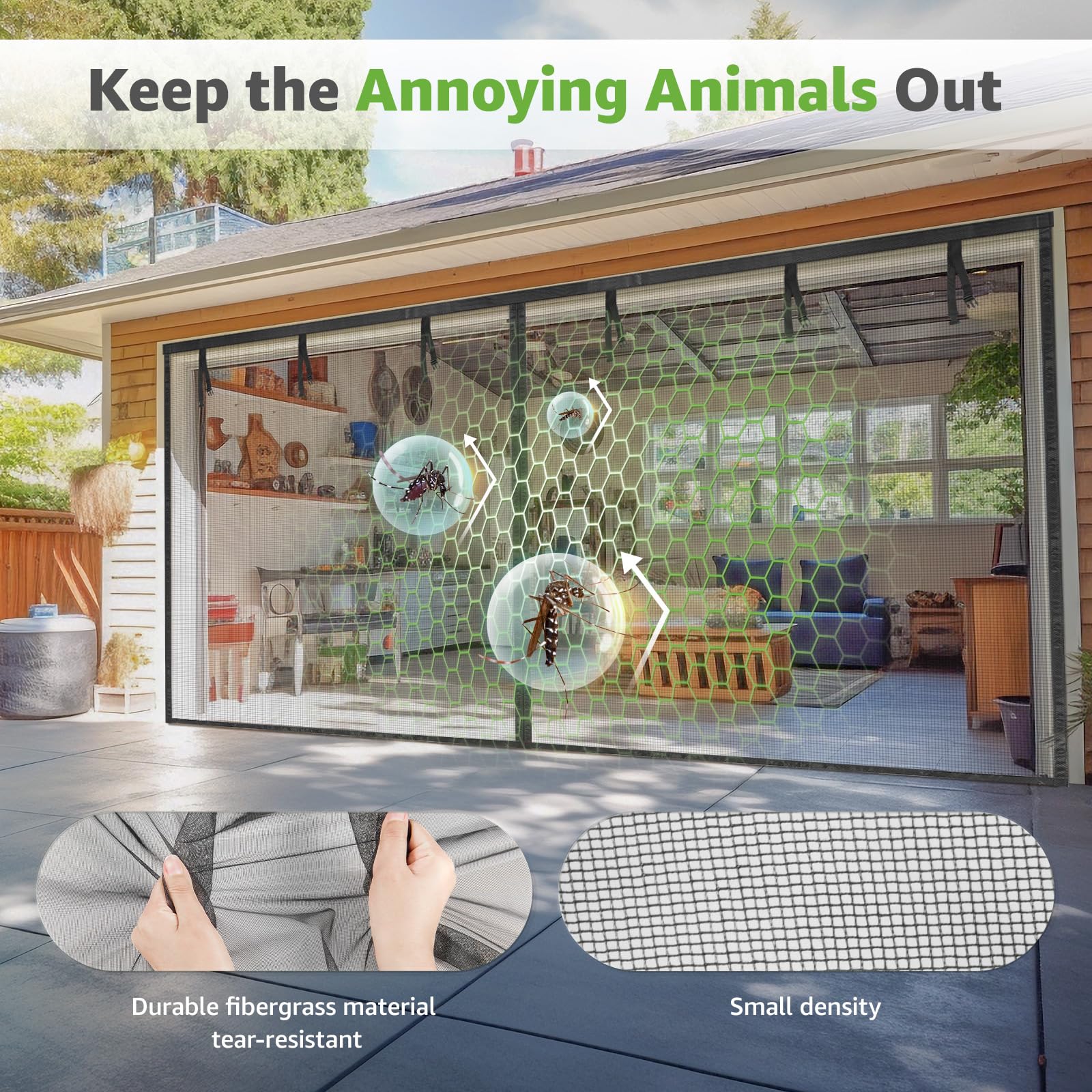 PICK FOR LIFE fiberglass mesh resists tearing while letting fresh air flow