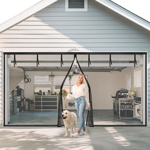 PICK FOR LIFE garage screen 16x7 magnetic closure for easy hands-free entry
