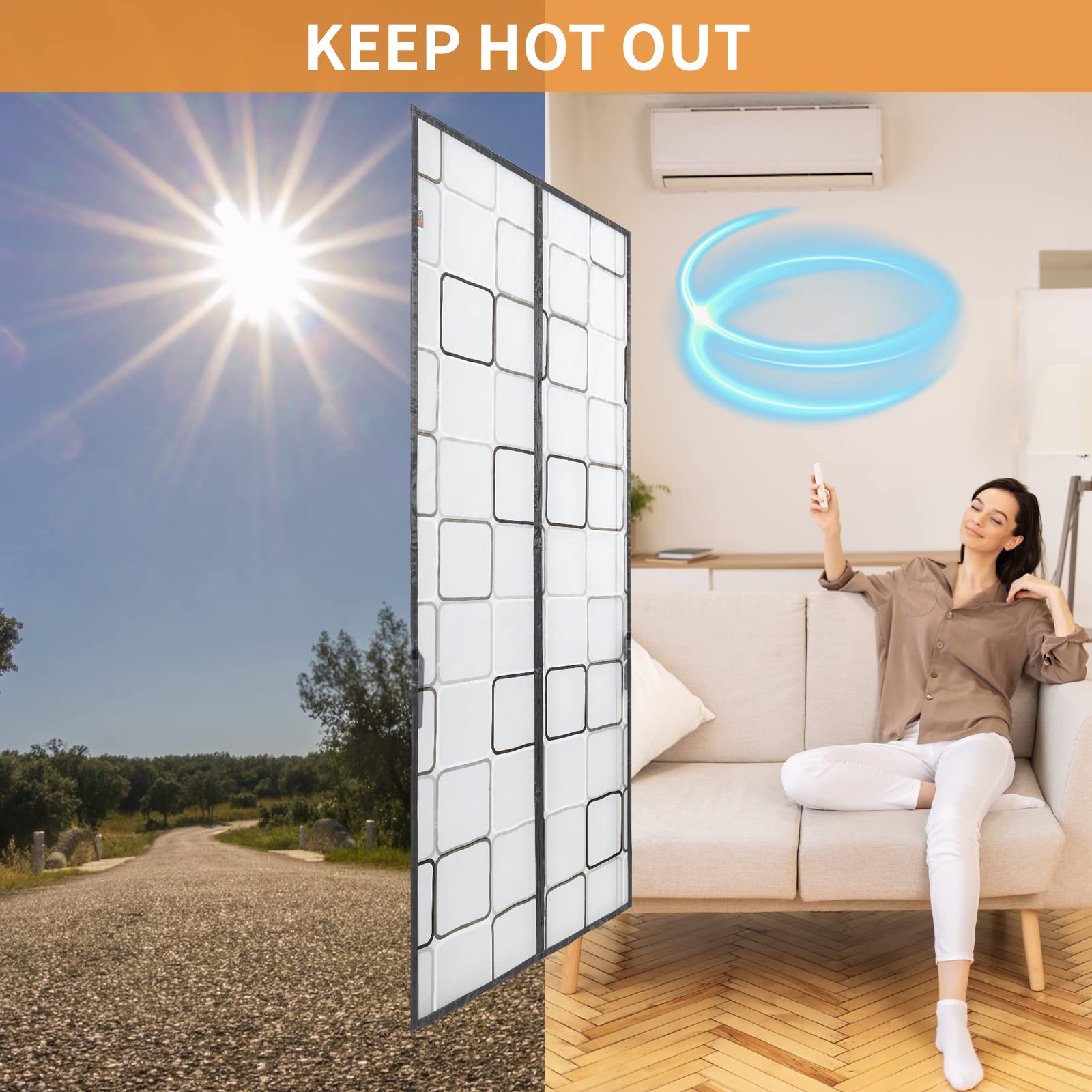 PICK FOR LIFE energy-saving insulated door curtain reducing drafts