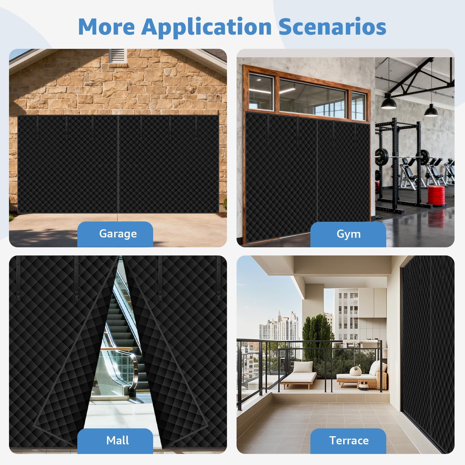 Pick for Life versatile door curtain suitable for garages, entrances, and patios.