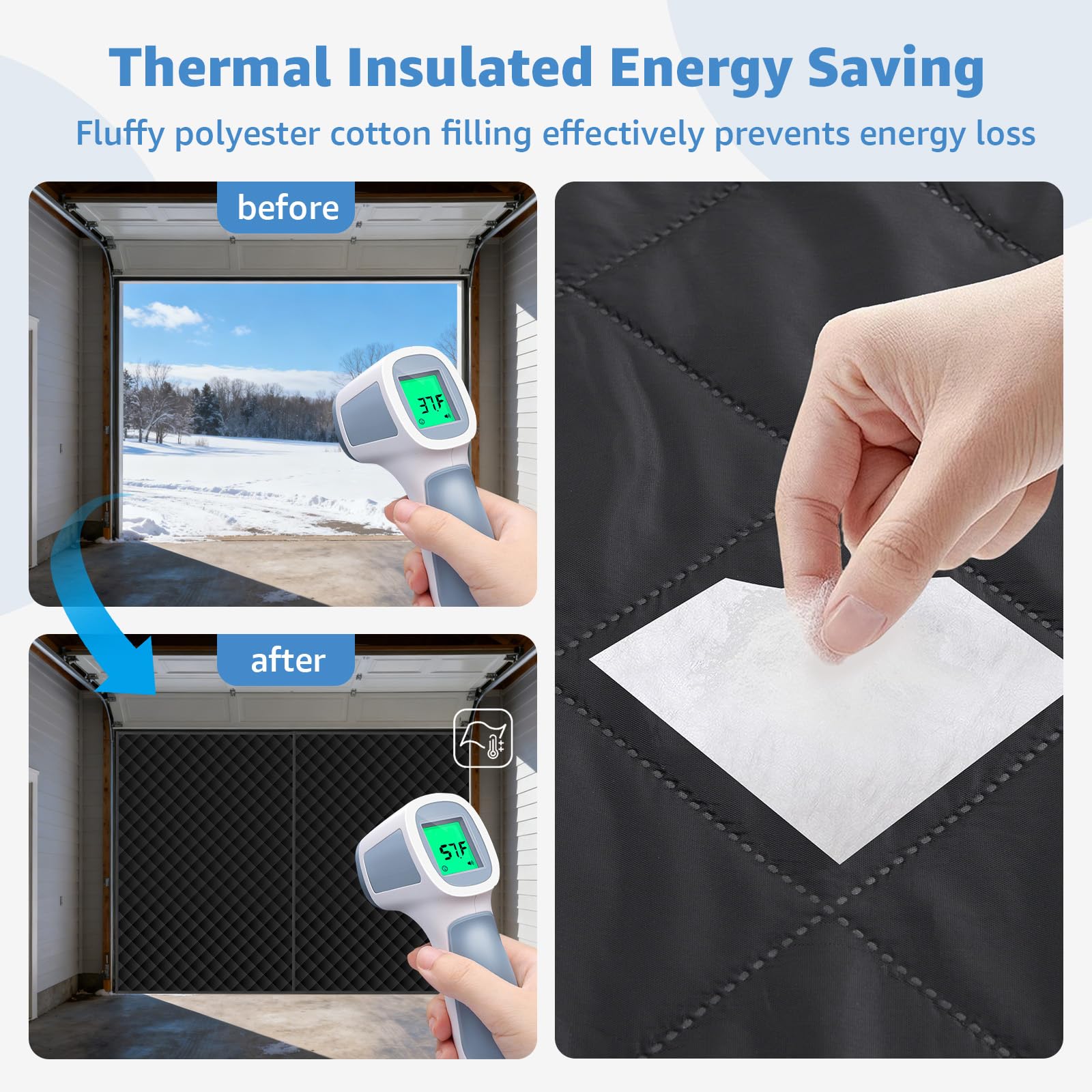 Pick for Life thermal insulation keeps the garage warm and comfortable.