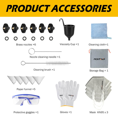 PICKITOLES accessories pack included for complete DIY projects.