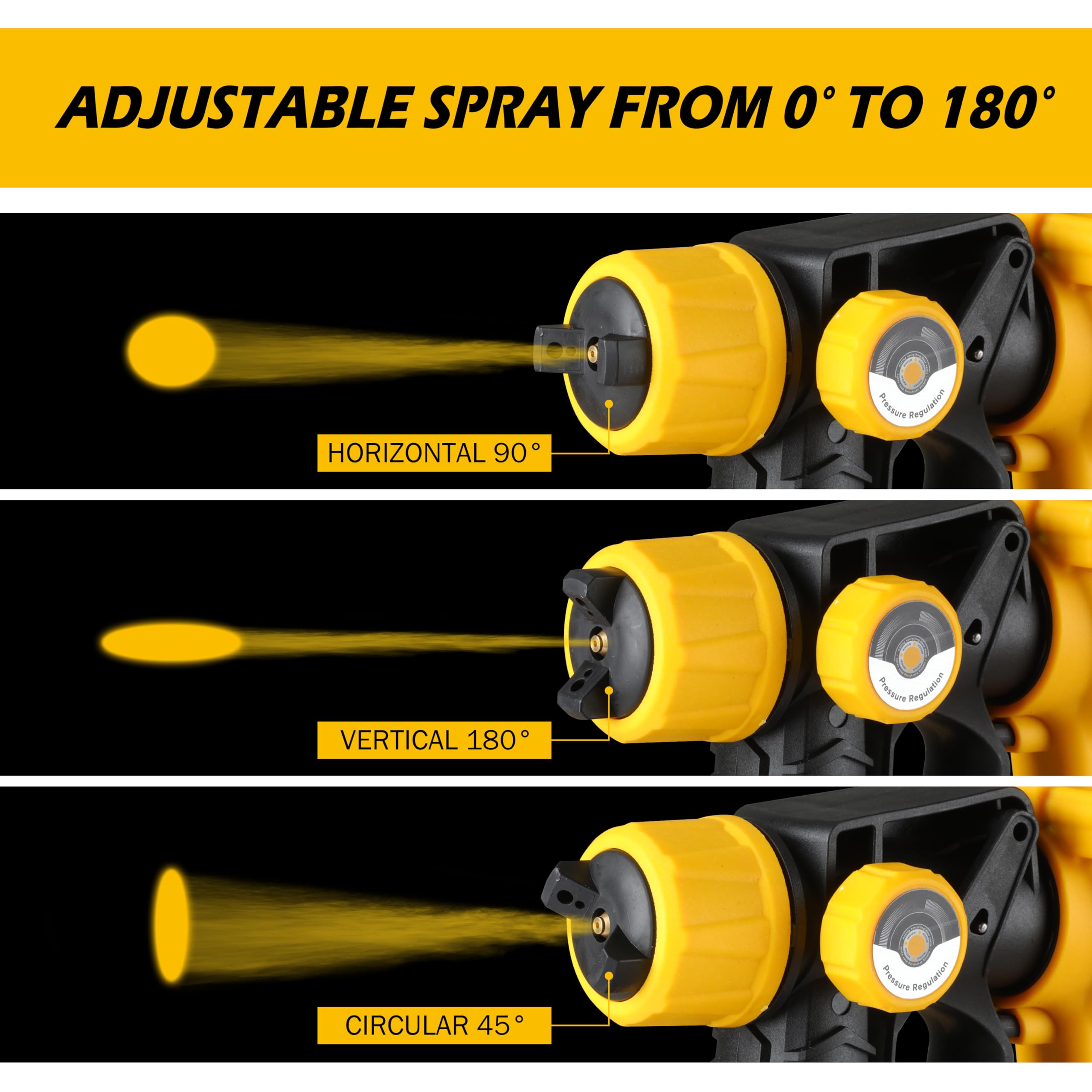 PICKITOLES adjustable flow control dial for precise coating.