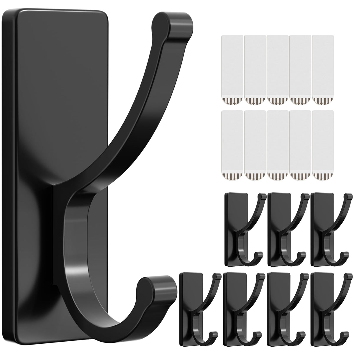Pickpiff adhesive wall hooks strip leaves no residue when removed from walls