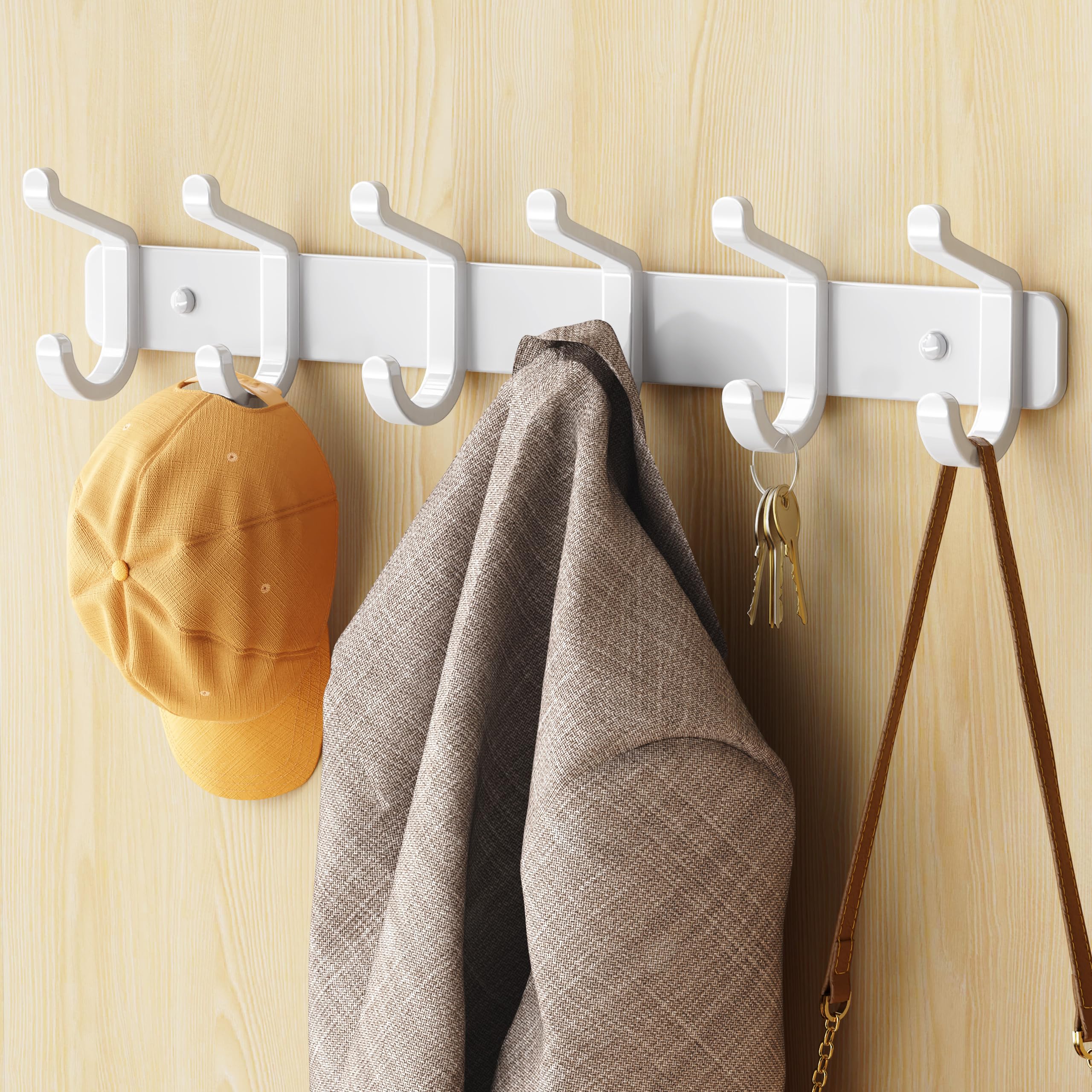 Includes mounting hardware for easy installation on walls.