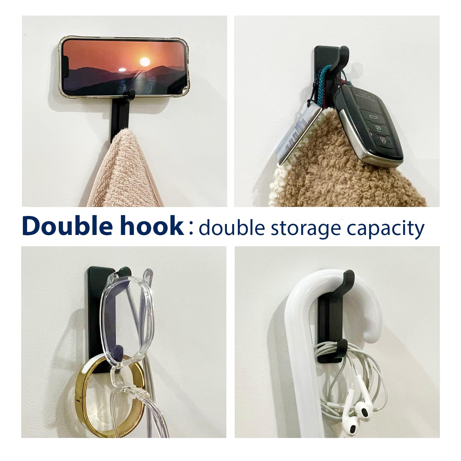 Pickpiff hooks for coats, towels, umbrellas, and hats in living spaces