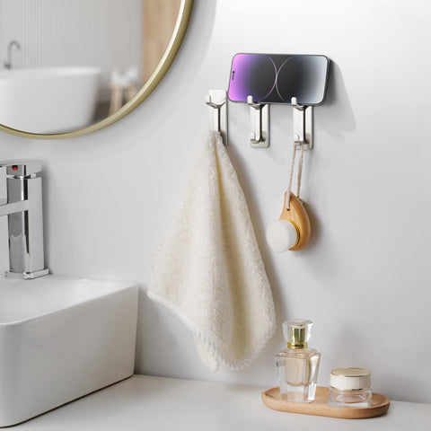 Pickpiff multipurpose hooks organize kitchen, bath, and entryways.