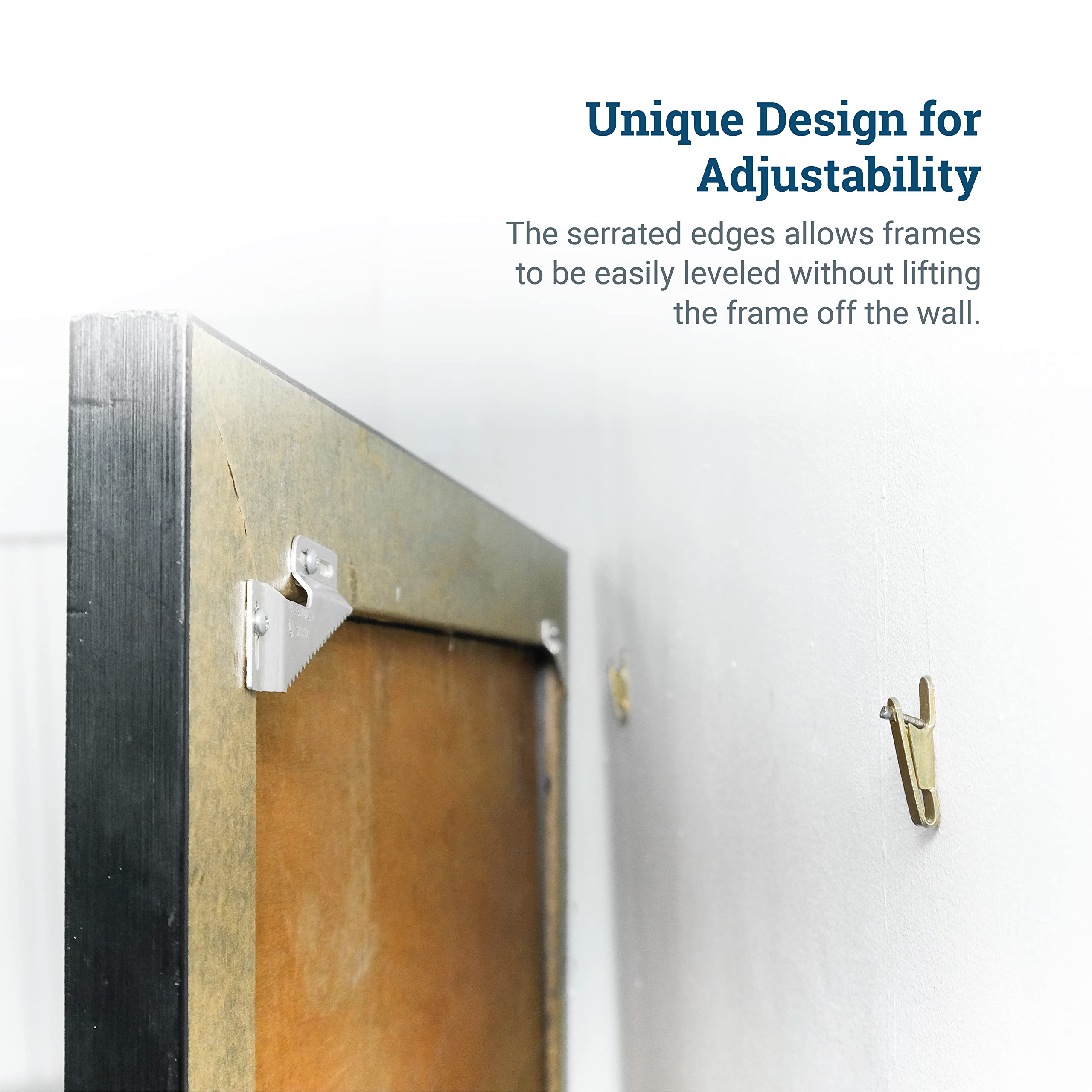 Includes nails and screws for versatile wall types.