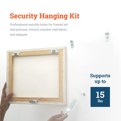 Picture Hang Solutions security screw anchor secures frames against tampering.