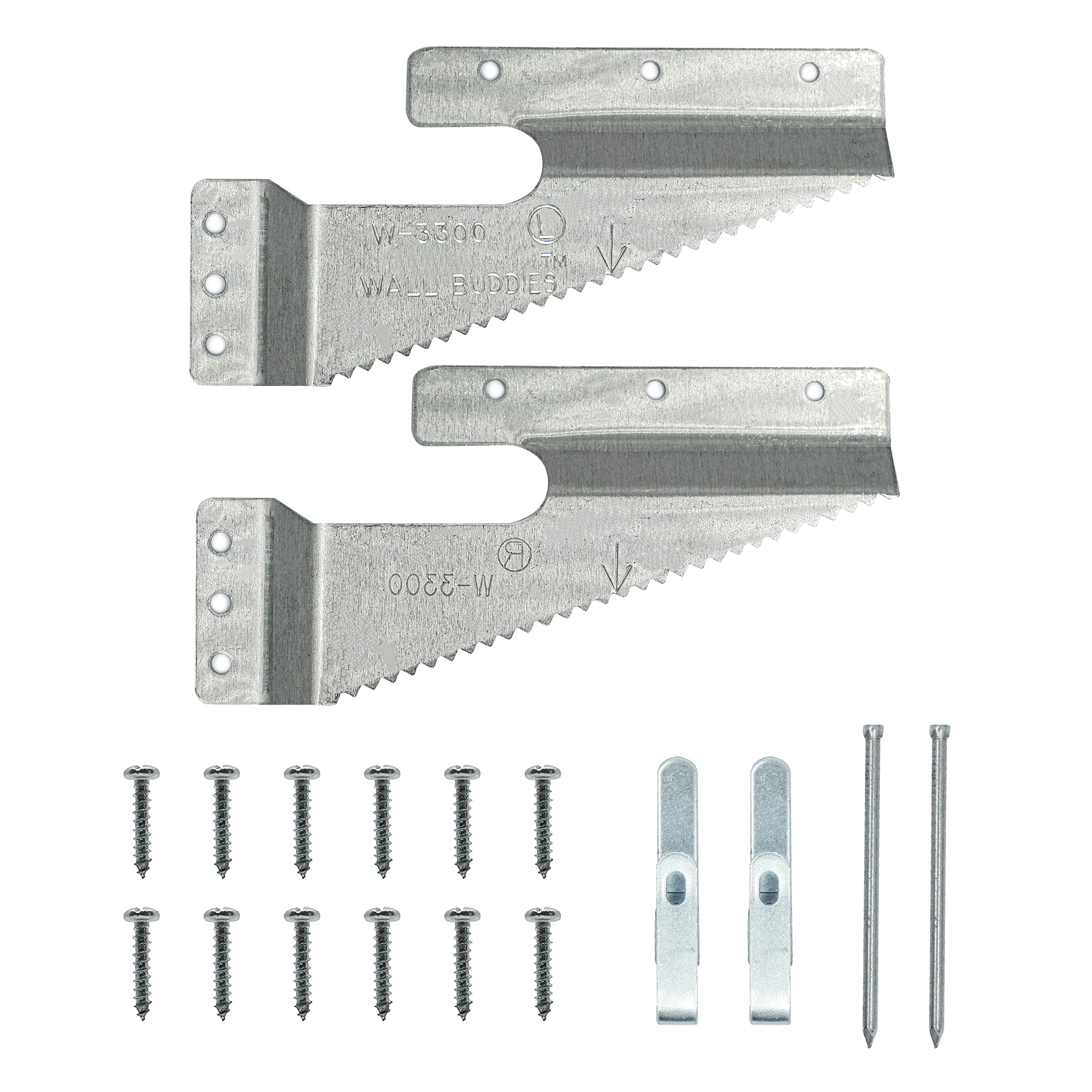 Picture Hang Solutions self-leveling sawtooth hanger ensures precise alignment on wall.