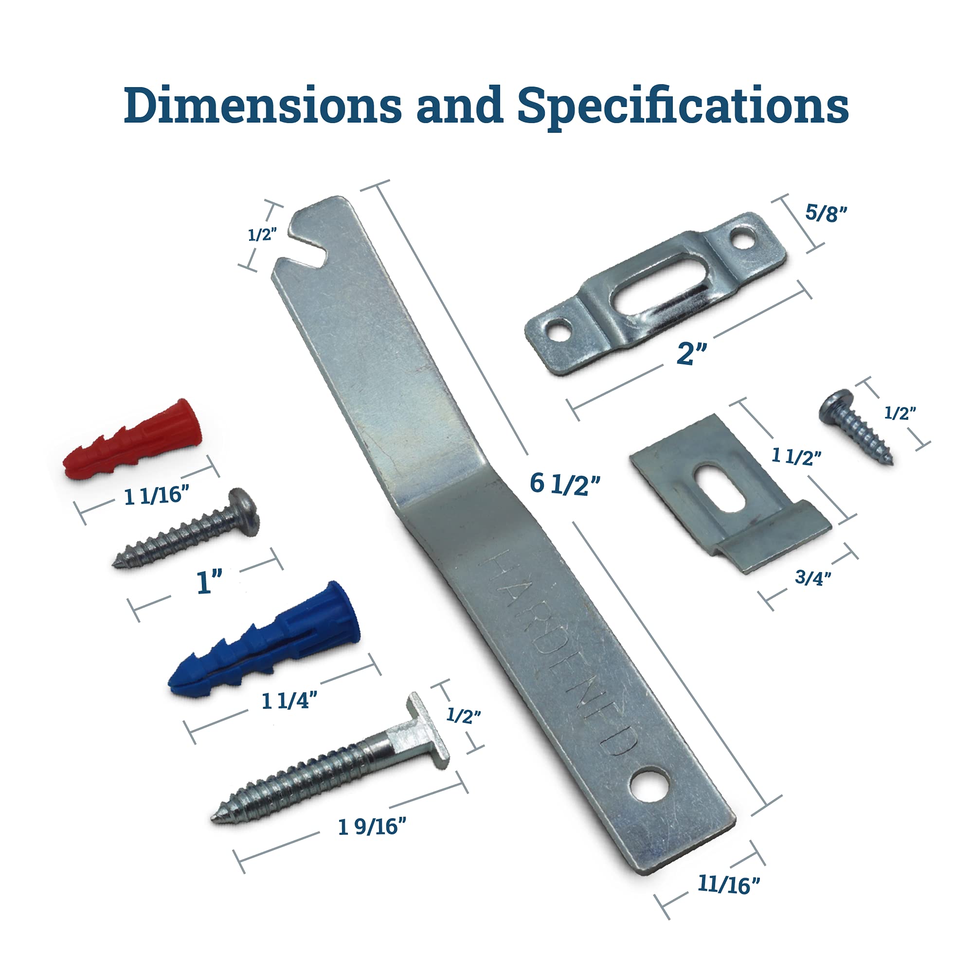 Picture Hang Solutions T-head screw shows precision for reliable frame security.