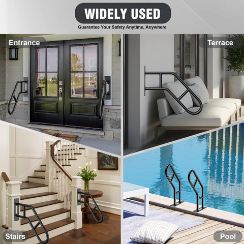 Picura durable handrail capable of supporting heavy loads in daily use