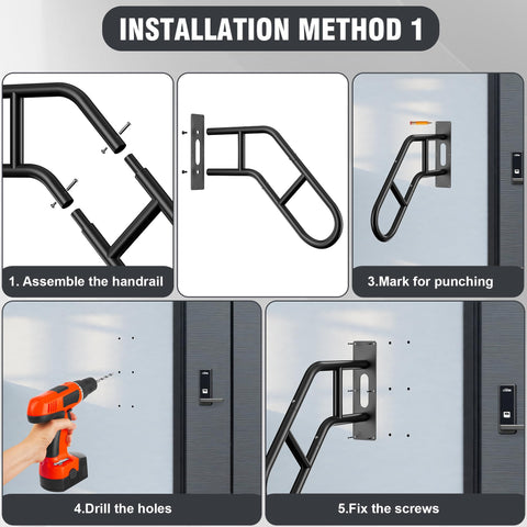 Picura easy installation hardware kit included with the hand rail