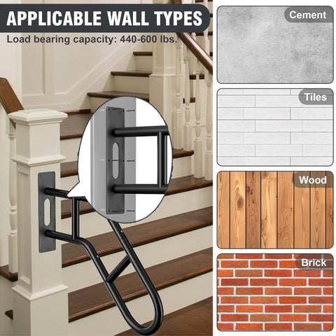 Picura hand rail anti-slip surface improves foothold on slick surfaces