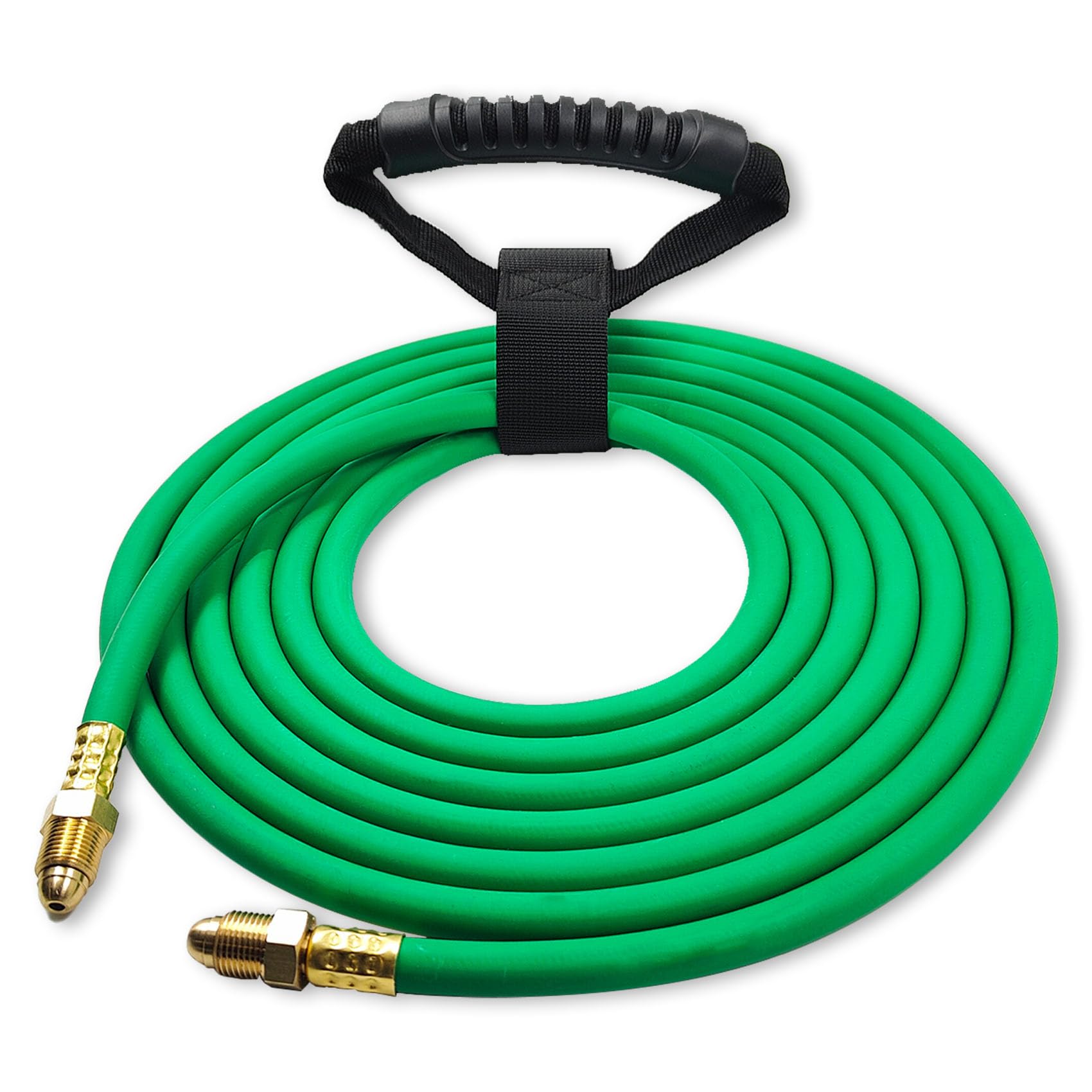 Pidnsrozo 15ft argon hose connected to regulator for TIG welding.