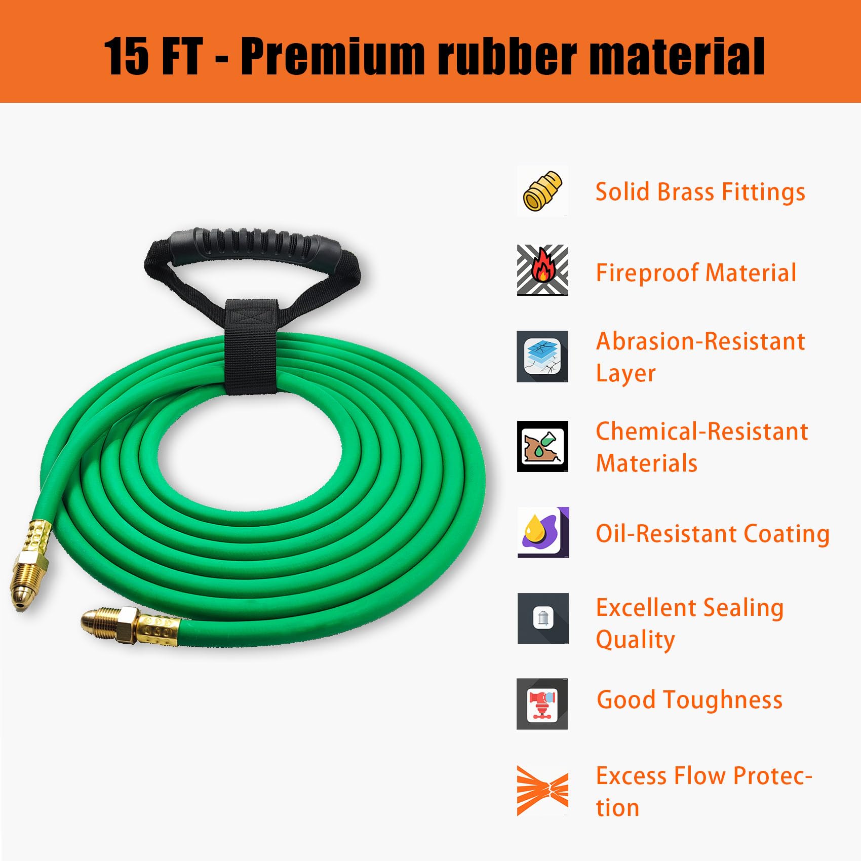 Pidnsro argon hose compatible with CO2 mixtures for shielding gas.