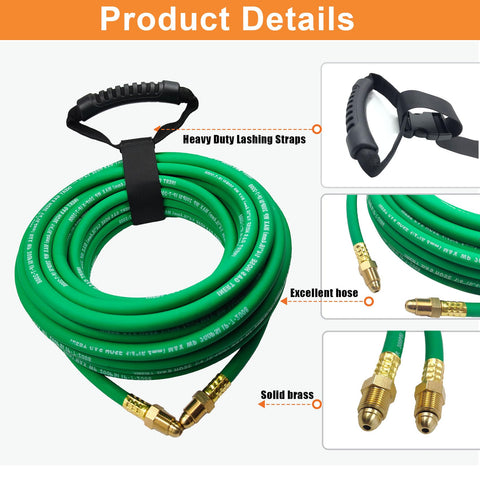 Pidnsrozo argon hose coiled storage reducing workshop clutter